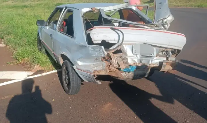 Acidente de trânsito marca domingo de Páscoa no trevo de Borrazópolis
