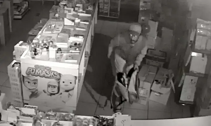 Ladrão invade comércio em Apucarana e furta por quase sete horas