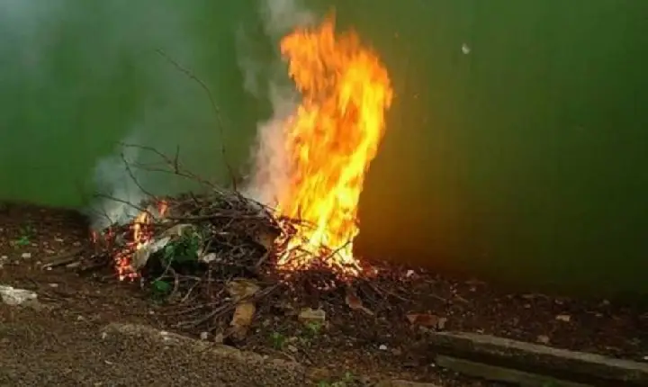 Moradora de Apucarana aciona PM por incêndio recorrente em terreno vizinho