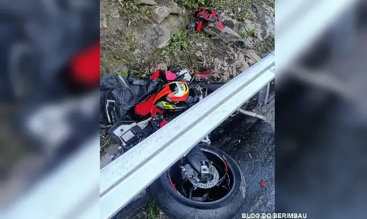 Motociclista sofre grave acidente na Serra do Cadeado