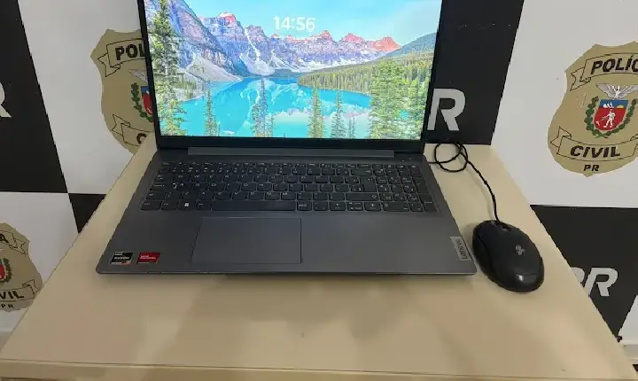 Polícia Civil recupera notebook furtado na Secretaria de Saúde em Faxinal