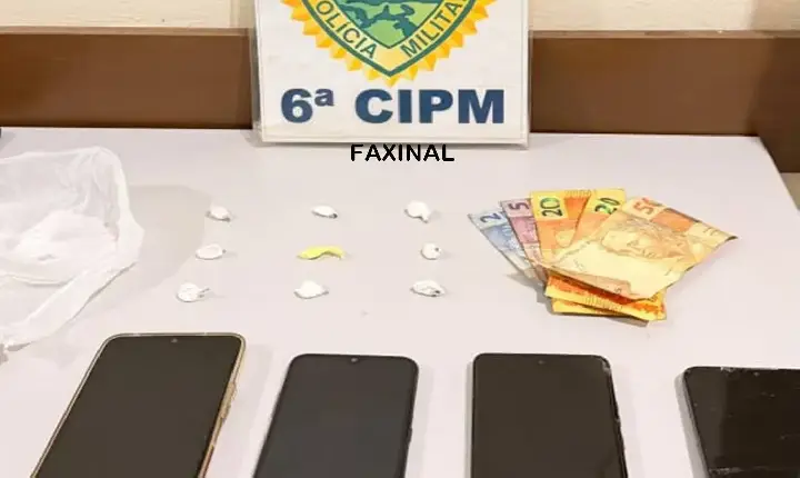 Polícia Militar prende acusado por tráfico no Conjunto Adram em Faxinal