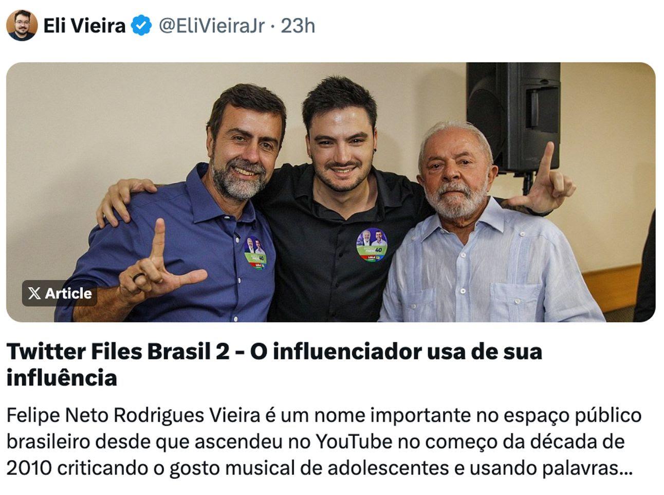 Guerra Digital: Felipe Neto e Lula em Rota de Colisão com Elon Musk e Twitter