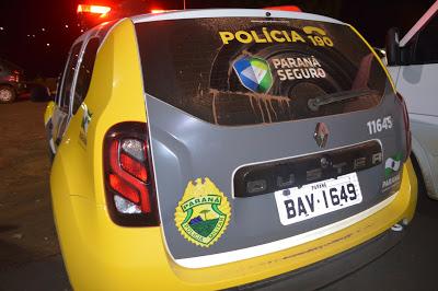 Homem embriagado causa lesão em mulher e é detido pela PM em Faxinal