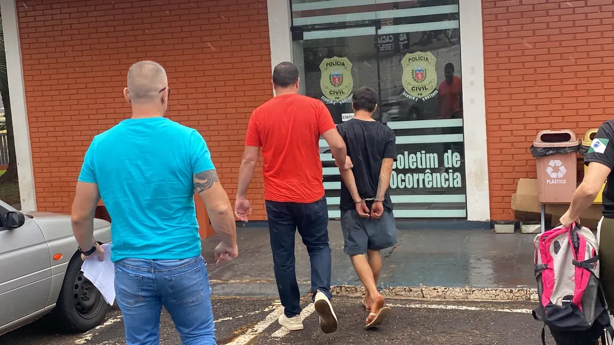 Homem é preso por roubos e agressão em Apucarana