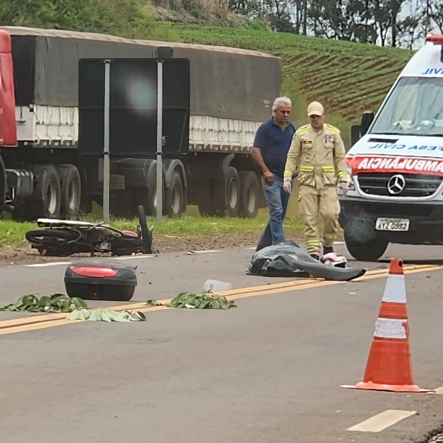 Motociclista morre em grave acidente na rodovia de Jandaia do Sul