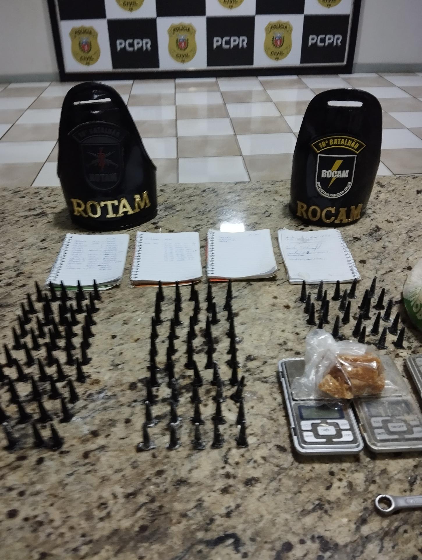 Homem é preso em flagrante com drogas e materiais para embalar entorpecentes em Apucarana