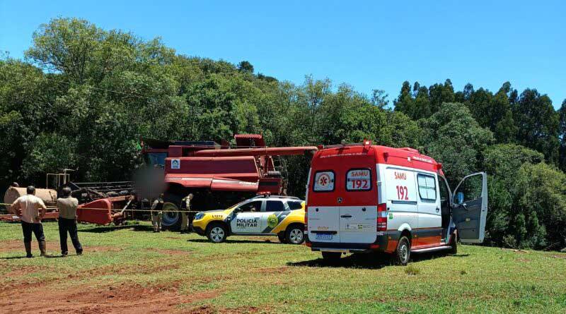Trabalhador rural é encontrado morto ao lado de colheitadeira no Sudoeste do Paraná