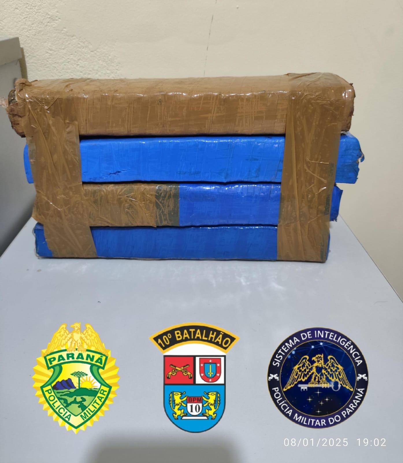 Polícia Militar apreende grande quantidade de maconha em Mauá da Serra