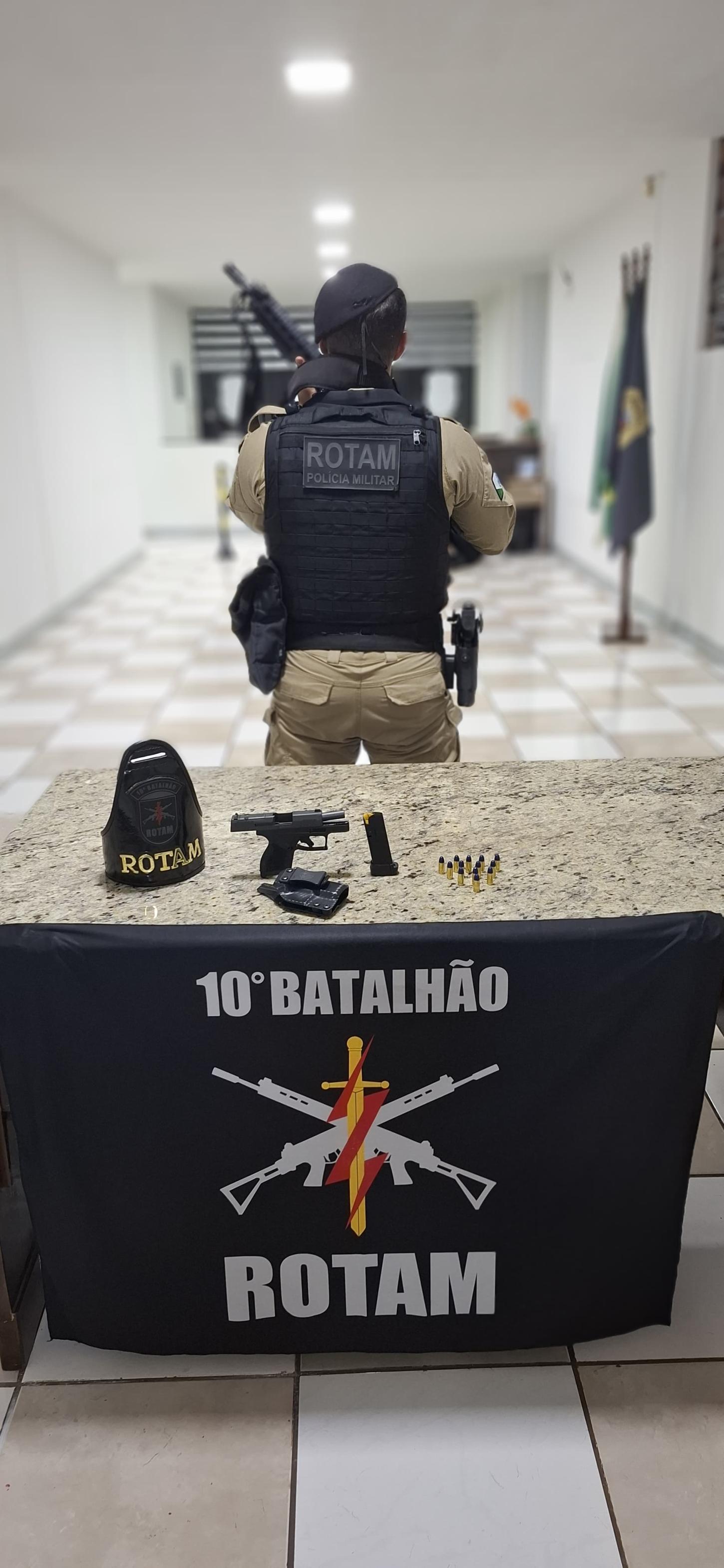 Operação Bloqueio Noturno resulta em apreensão de arma em Cambira