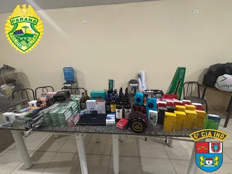 Operação Policial em Lunardelli resulta na apreensão de R$ 40 mil em contrabando