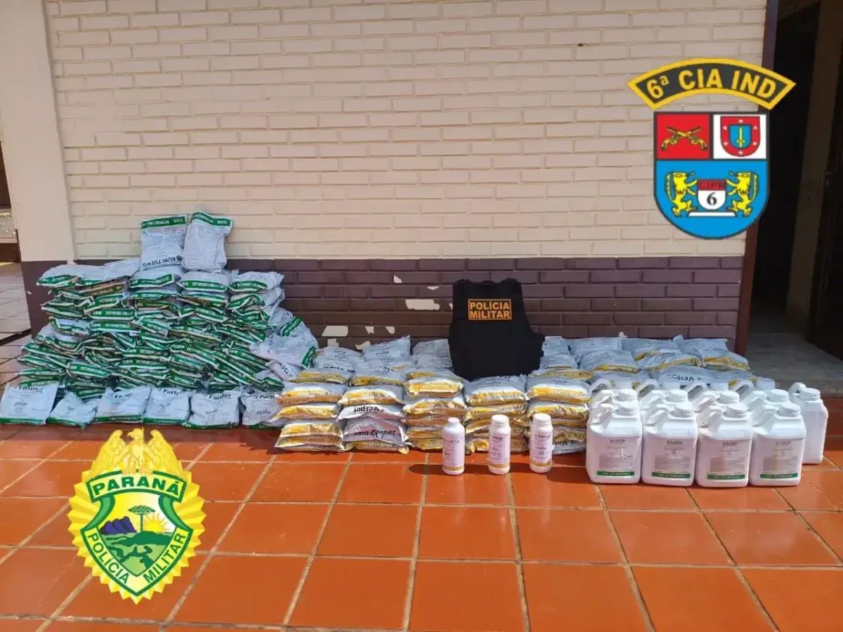 Polícia Militar apreende carga milionária de agrotóxicos em Ivaiporã