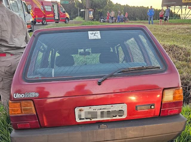 Carro capota com família em Lunardelli e deixa feridos