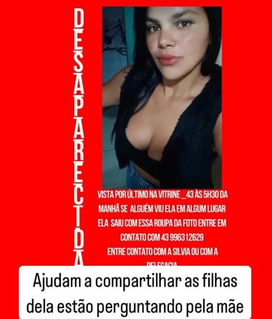 Jovem desaparece após sair de boate em Apucarana