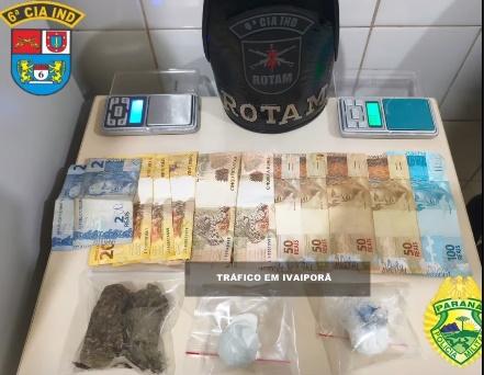 Operação da ROTAM em Ivaiporã desarticula ponto de tráfico e prende seis suspeitos