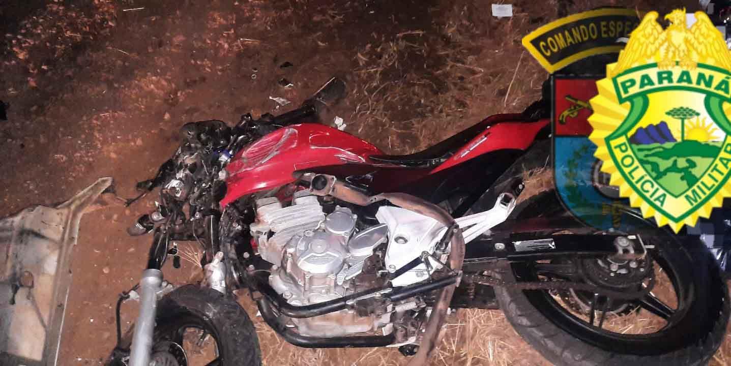 Acidente entre moto e caminhão tira a vida de jovem entre Cruzmaltina e Grandes Rios