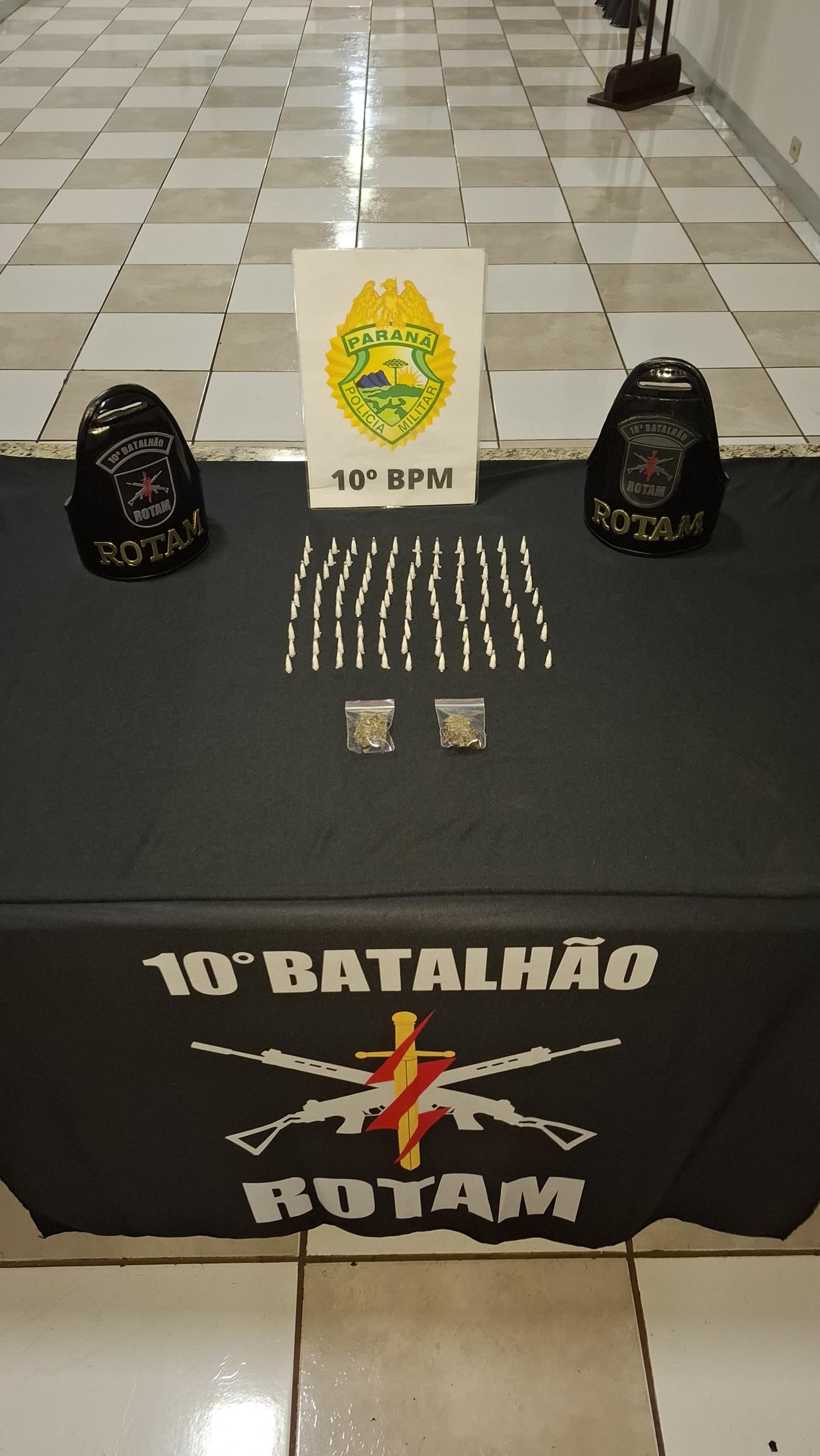 Casal é preso com cocaína e maconha em casa em Apucarana