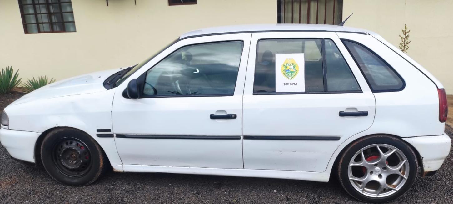 Motorista nervoso e sem CNH é flagrado com carro irregular em Califórnia