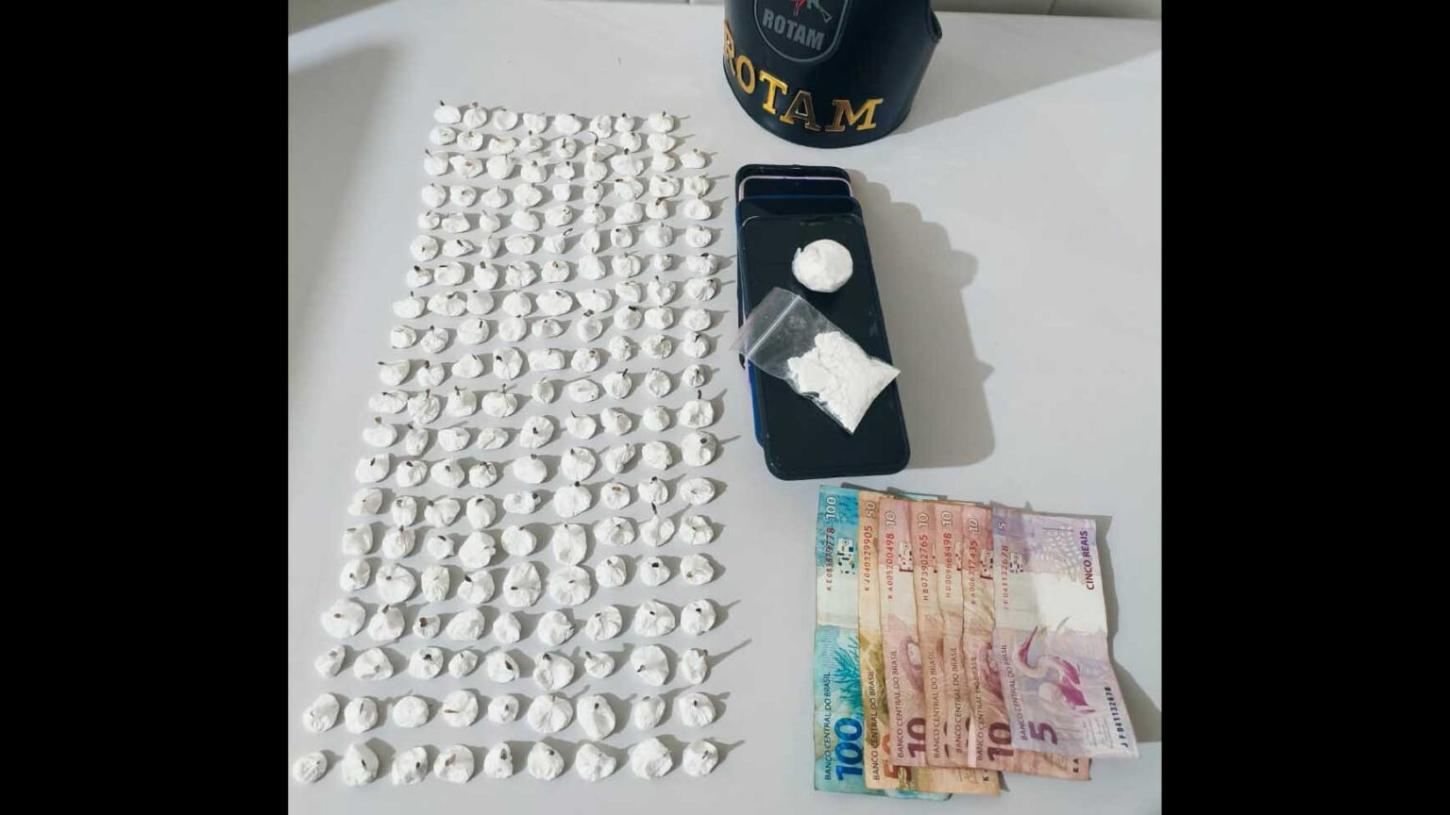 Três presos e adolescente encaminhada por tráfico de drogas em Lidianópolis