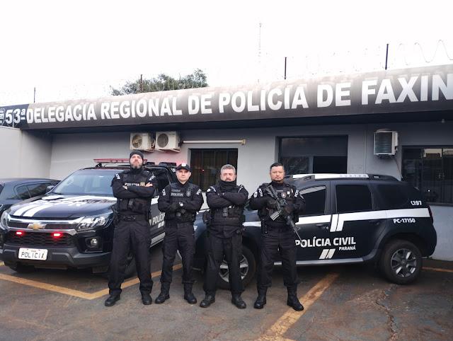Polícia Civil de Faxinal prende três em ação coordenada