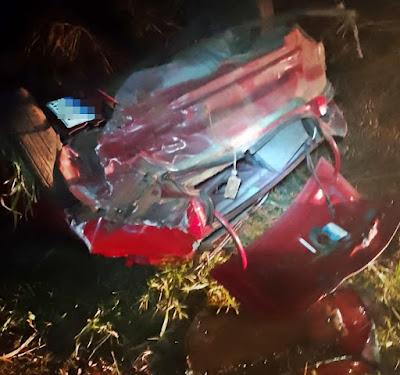 Carro capota na Rodovia do Milho; ninguém se feriu