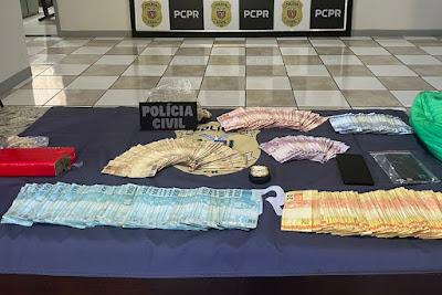 PCPR prende sete e apreende R$ 18 mil em ação contra o tráfico de drogas em Apucarana