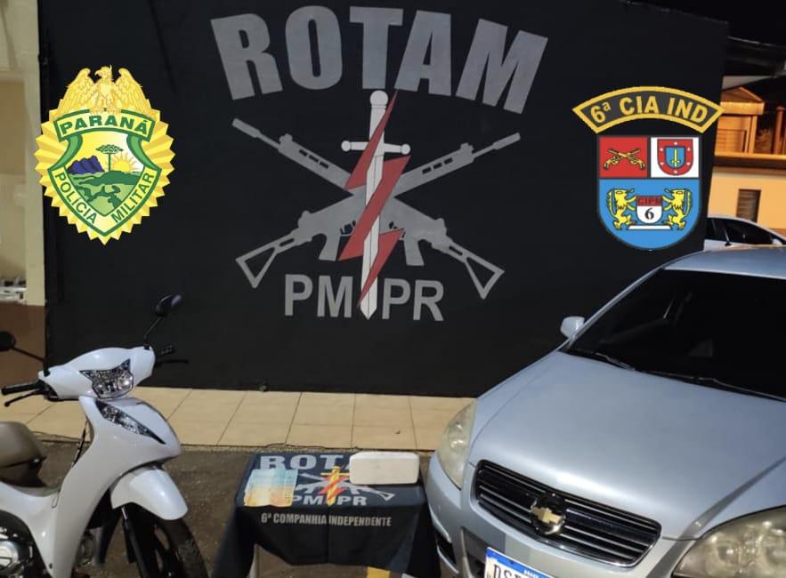 Três homens presos por tráfico de drogas em Ivaiporã: 1 kg de cocaína é apreendido