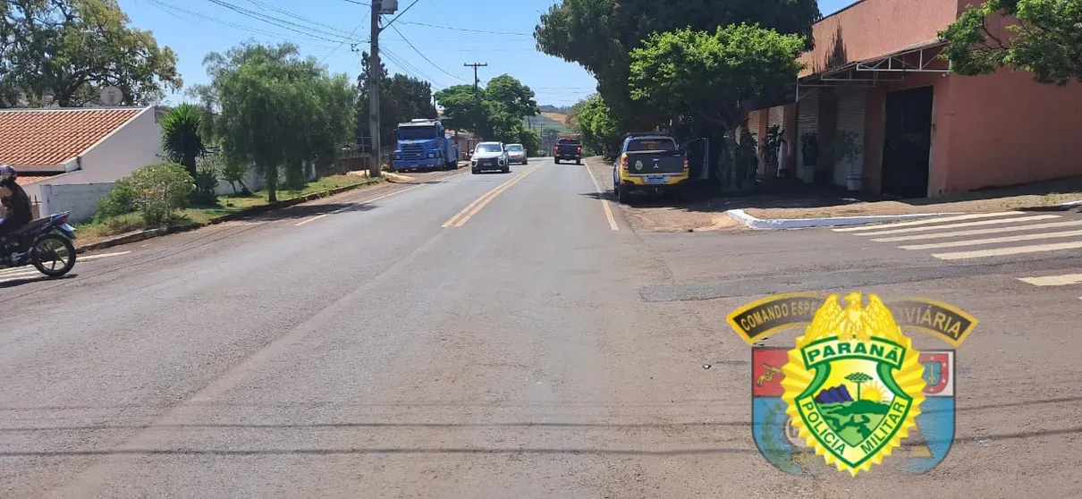 Jovem motociclista fica ferida em acidente na PR-539 em Marilândia do Sul