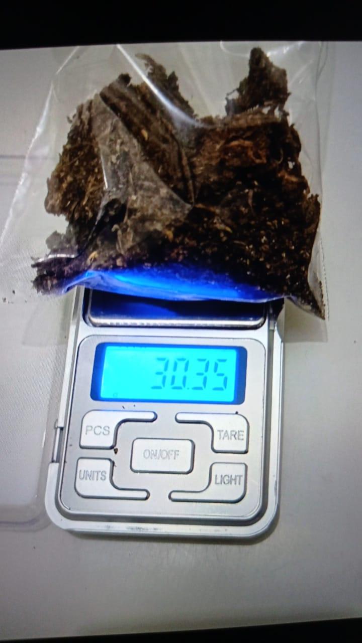 Policial apreende droga em abordagem próxima a alojamento de estudantes em Novo Itacolomi