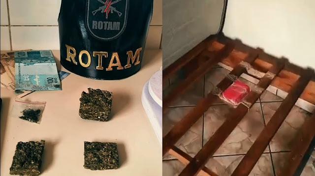 Polícia prende suspeito de tráfico e apreende mais de 300g de maconha em Ivaiporã