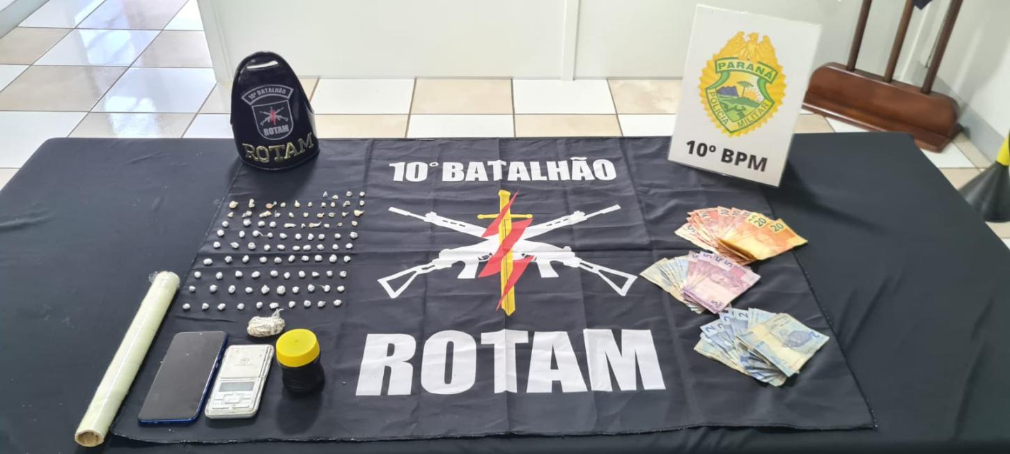 Polícia Militar prende traficantes de crack em Apucarana após denúncia anônima