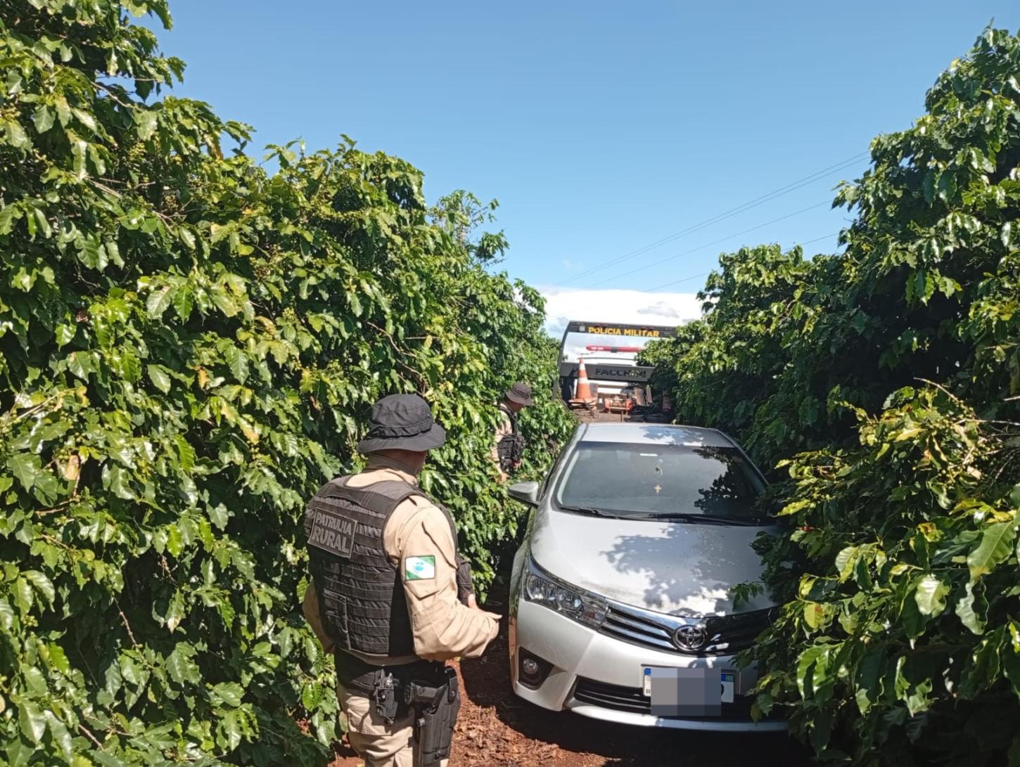 Polícia Militar recupera Toyota Corolla furtado em operação rural em Apucarana