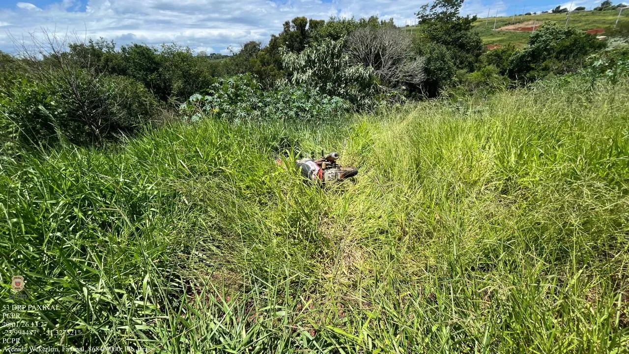 Polícia recupera moto furtada em Faxinal