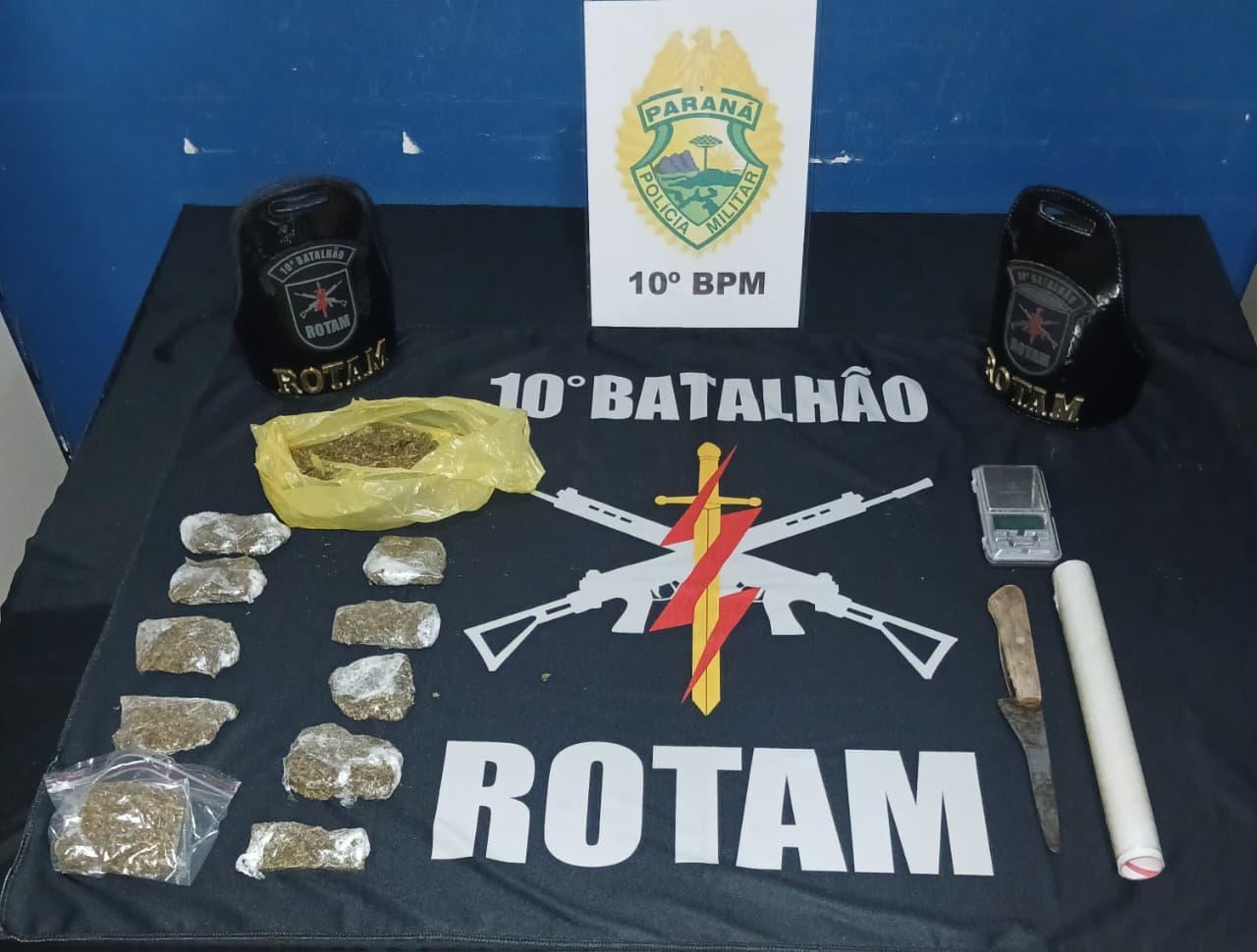 Rotam prende acusado de traficante de drogas em São Pedro do Ivaí