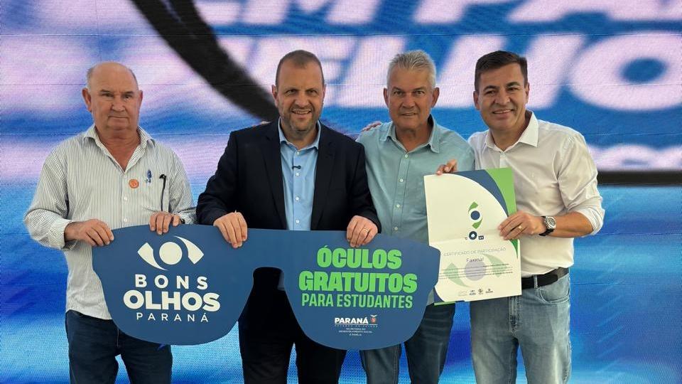 Hermes Santa Rosa agradece apoio do Governo do Estado por inclusão de Faxinal no Bons Olhos Paraná