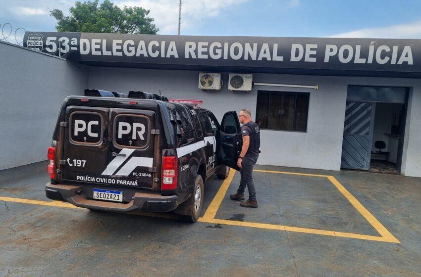 Polícia Civil de Faxinal cumpre mandado de prisão no Jardim Santa Helena