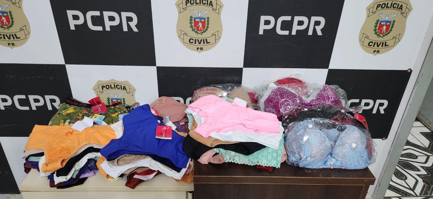 Polícia Civil prende dois homens com lingerie furtada em Faxinal