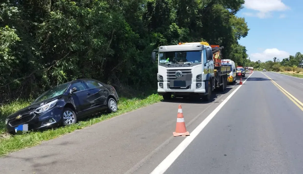 Atropelamento na BR-376 deixa trabalhador em estado grave em Imbaú