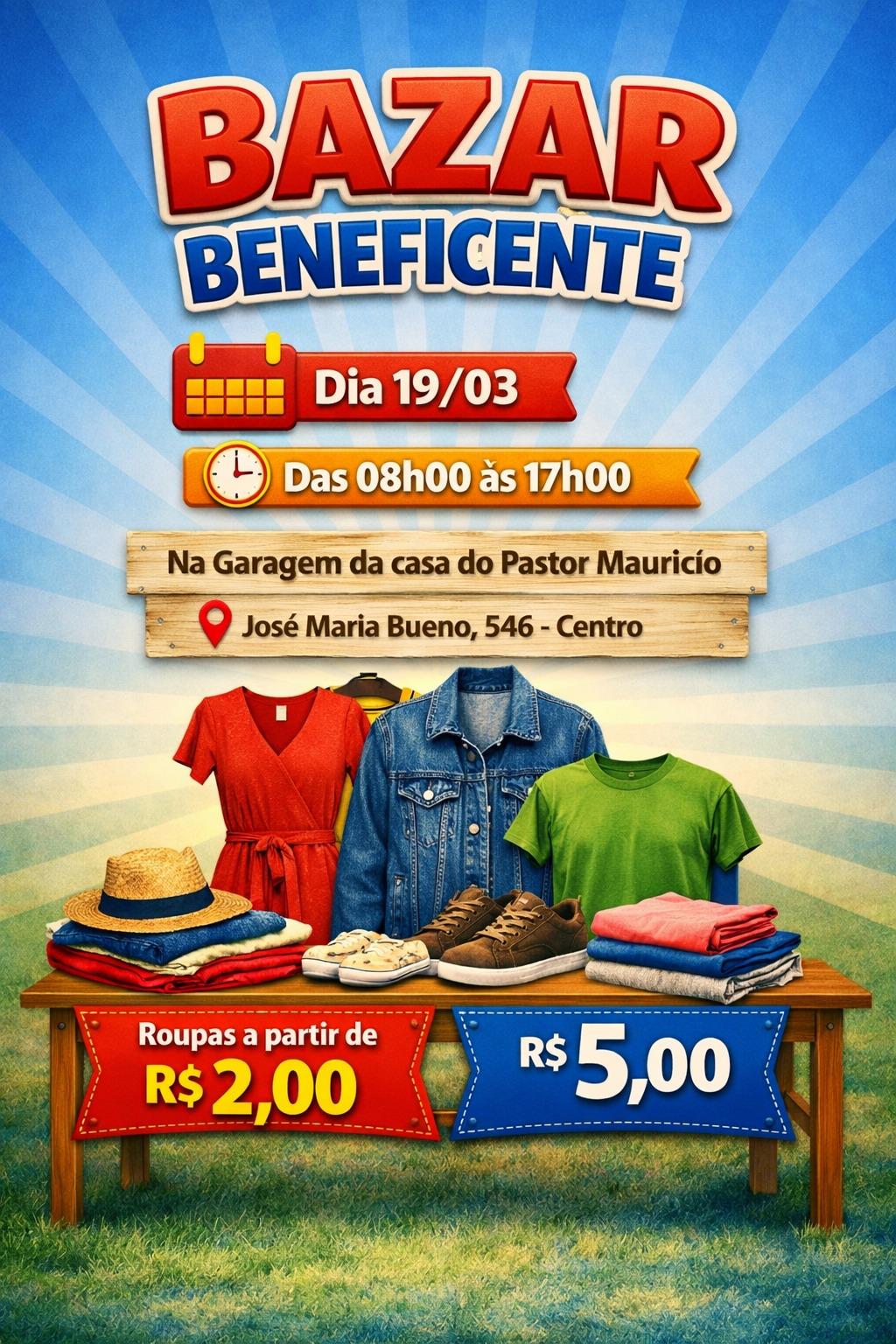 Bazar Solidário agita Faxinal com peças apartir de R$ 2