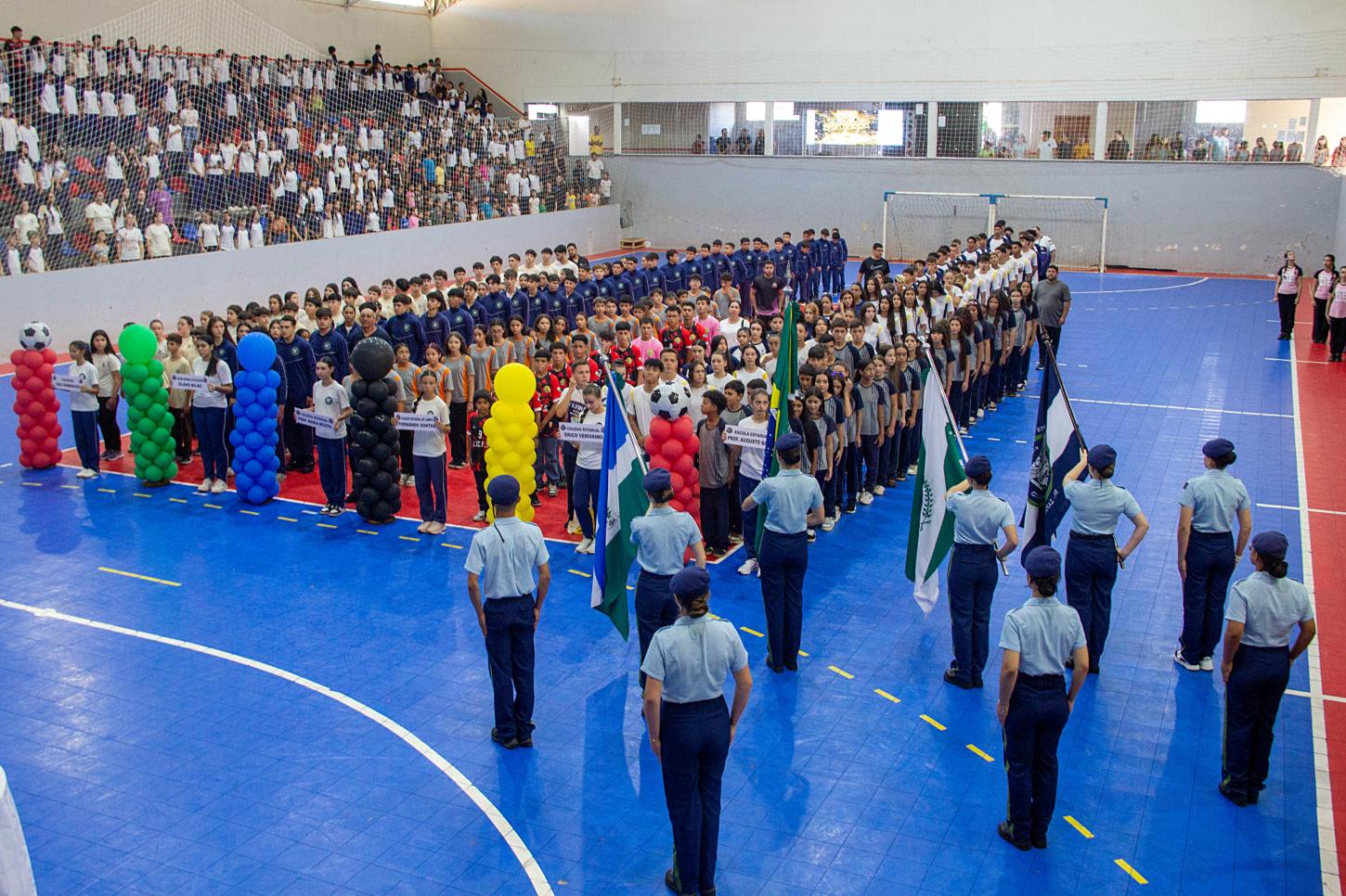 Cerimônia marca abertura da 4ª edição do jogos escolares de Faxinal