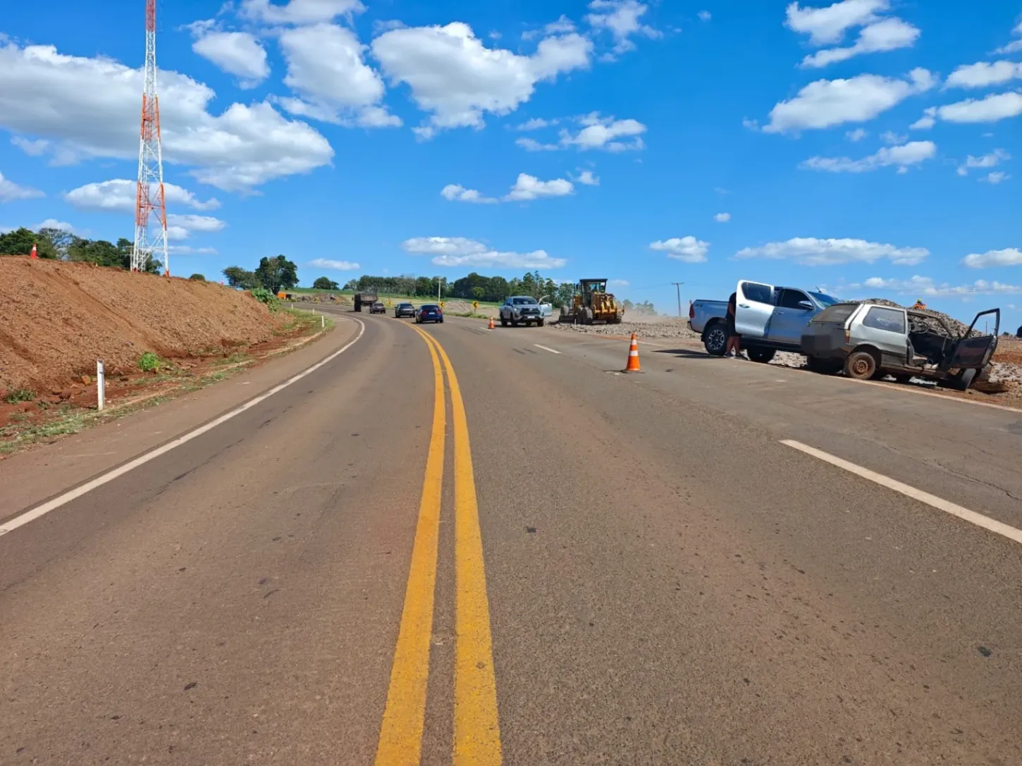 Colisão na PR-445 deixa um ferido em Tamarana