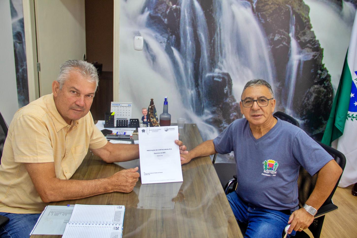 Faxinal encaminha prestação de contas de 2025 ao Tribunal de Contas
