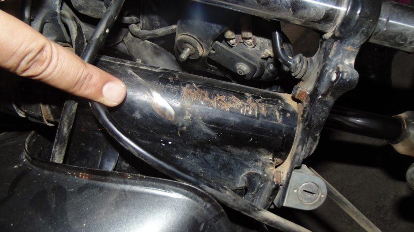 Polícia apreende moto com chassi e motor adulterados em Faxinal