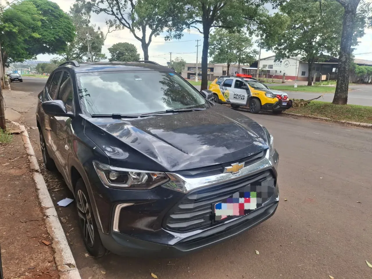 Polícia Militar recupera veículo furtado em Marialva após denúncia de inteligência