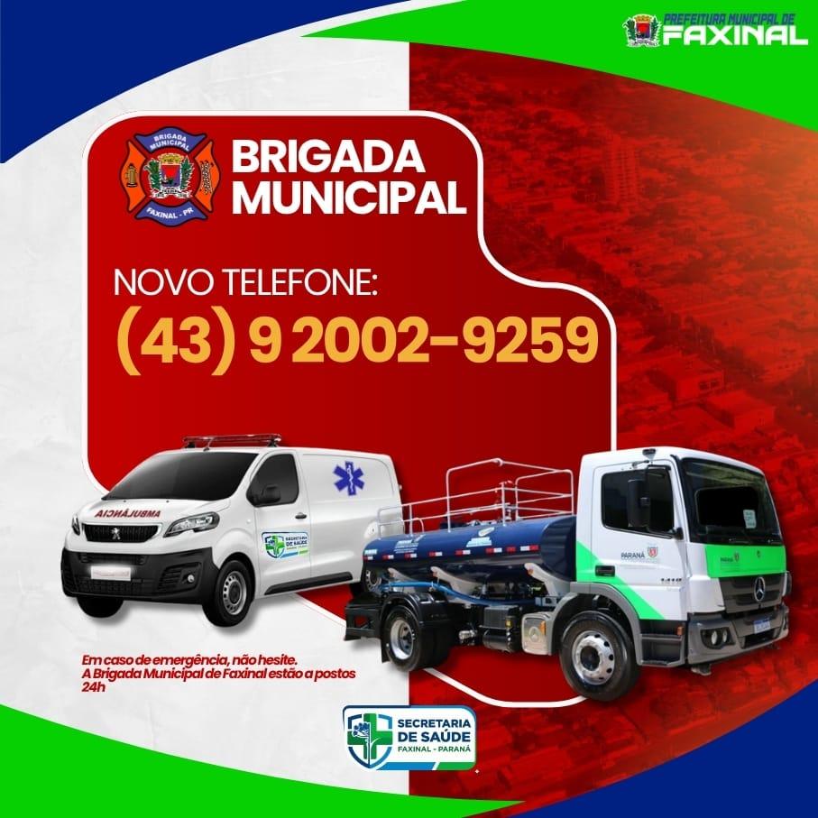 Prefeitura de Faxinal atualiza contato da Brigada Municipal para emergências