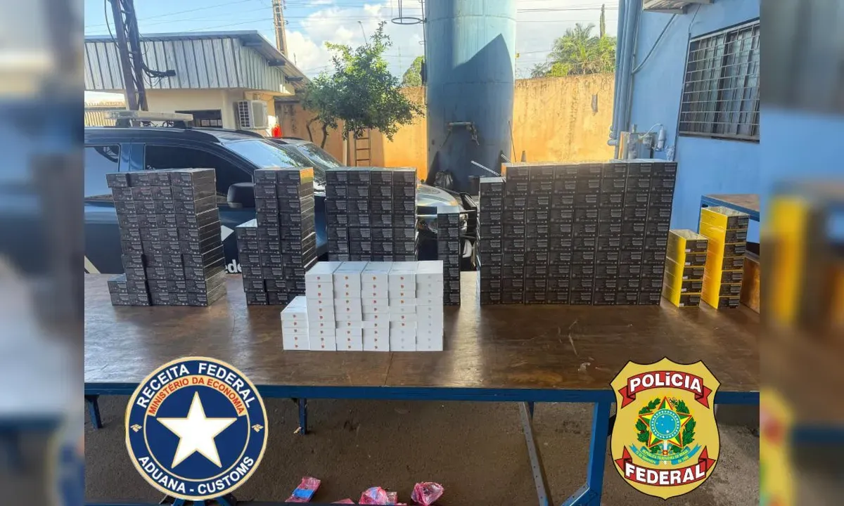 Receita Federal e PF apreendem 261 celulares irregulares em Arapongas