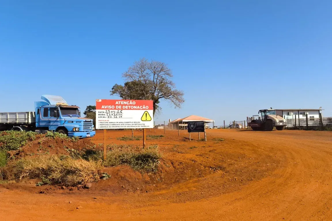 Detonações estão previstas na PR-445 para Londrina na próxima semana