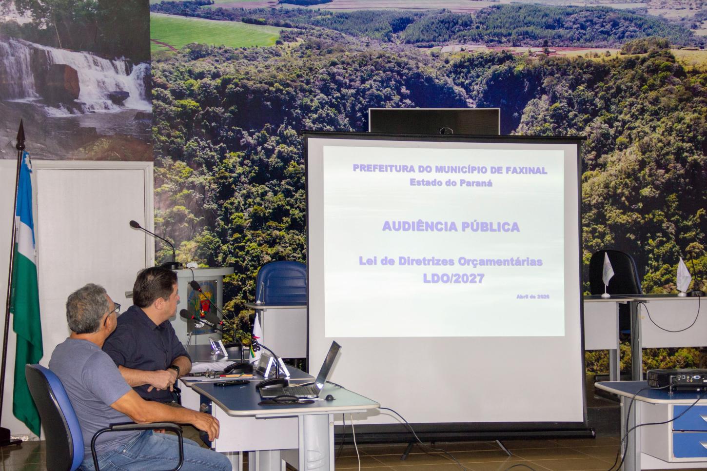 Faxinal realiza audiência pública para elaboração da LDO 2027