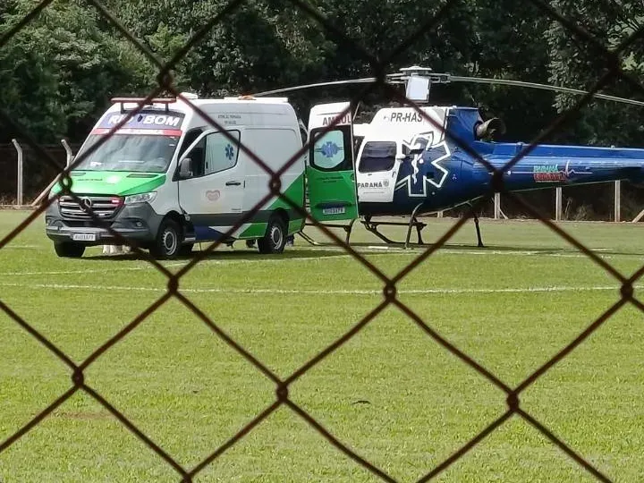 Homem é esfaqueado pelo próprio enteado em Rio Bom e transferido de helicóptero em estado grave
