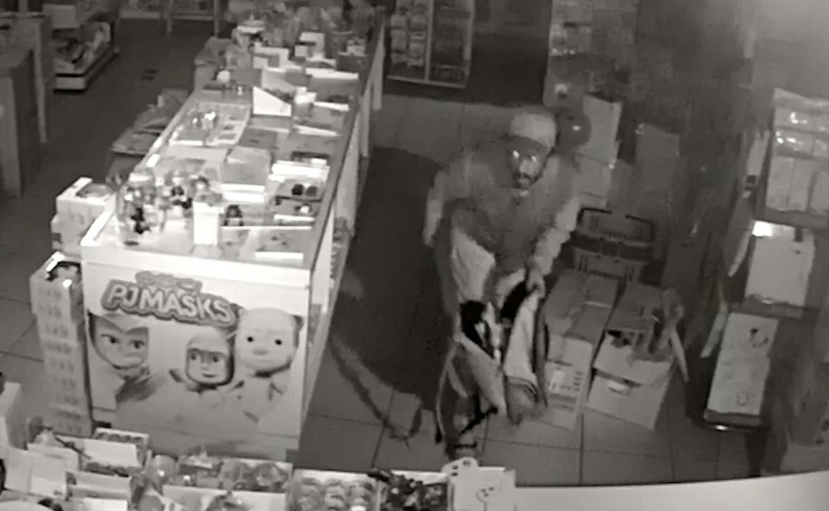 Ladrão invade comércio em Apucarana e furta por quase sete horas